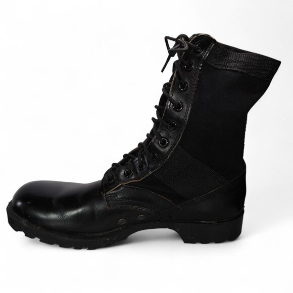 Rothco Vintage Jungle Military Boots Black Men's 11R (Damage Read Description) - Picture 6 of 12
